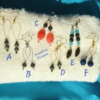 Aromatherapy Earrings - Various Minimalist - Sapphire-Passion