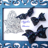 Halloween Bows - Various, Bats & Ghosts - MADE TO ORDER - Sapphire-Passion