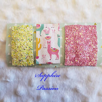 Llamas, Pink, Teal, & Yellow - Various - Sapphire-Passion