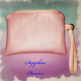 Pink Metallic Textured Faux Leather - Various - Sapphire-Passion