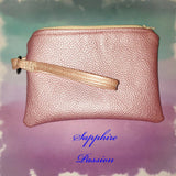 Pink Metallic Textured Faux Leather - Various - Sapphire-Passion