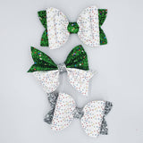 Christmas / Holiday Lights Bows (5") - Various - Sapphire-Passion